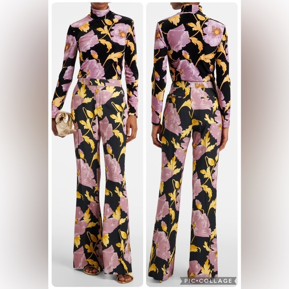 LA DOUBLEJ Saturday Night Floral Bootcut Pants -
Size Medium - Picture 4 of 17